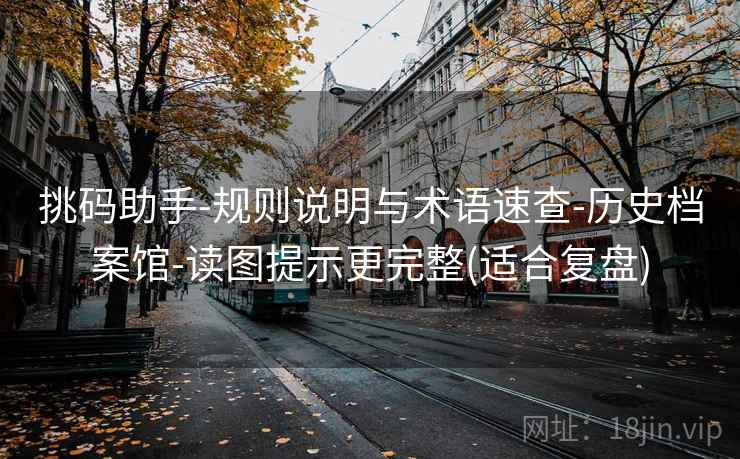 挑码助手-规则说明与术语速查-历史档案馆-读图提示更完整(适合复盘)